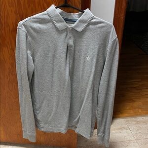 Original Penguin Light Gray Long Sleeve Polo